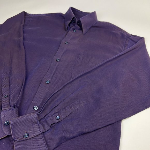 Vintage Kenzo Homme Purple Shirt M - Picture 3 of 6